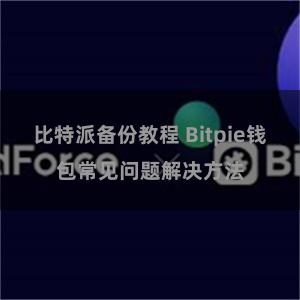 比特派备份教程 Bitpie钱包常见问题解决方法