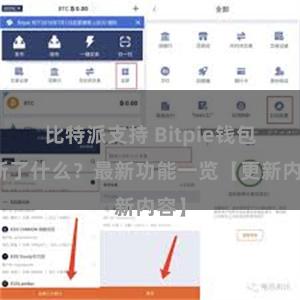 比特派支持 Bitpie钱包更新了什么？最新功能一览【更新内容】