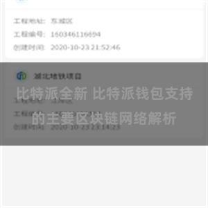 比特派全新 比特派钱包支持的主要区块链网络解析