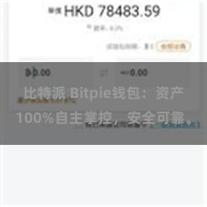 比特派 Bitpie钱包：资产100%自主掌控，安全可靠。