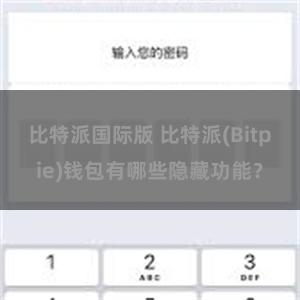 比特派国际版 比特派(Bitpie)钱包有哪些隐藏功能？