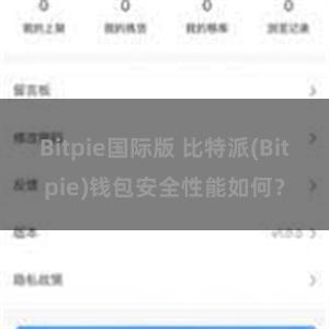 Bitpie国际版 比特派(Bitpie)钱包安全性能如何？