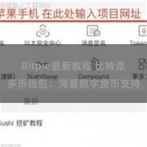 Bitpie最新教程 比特派多币钱包：海量数字货币支持