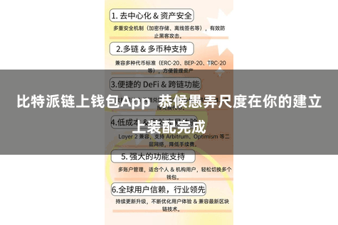 比特派链上钱包App  恭候愚弄尺度在你的建立上装配完成